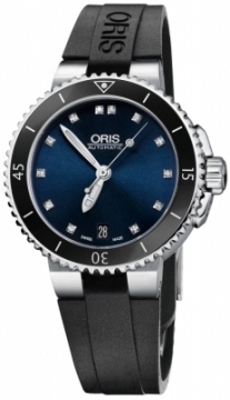 Buy this new Oris Aquis Date Diamonds 36mm 01 733 7652 4195-07 4 18 34 ladies watch for the discount price of £1,131.00. UK Retailer.